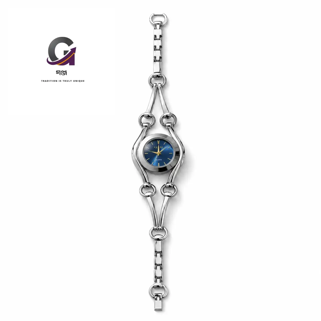 Gucci blue dial premium chain belt ladies watch